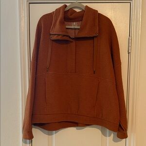 CALIA by Carrie Underwood Orange Oversized Long Sleeve Sweatshirt
